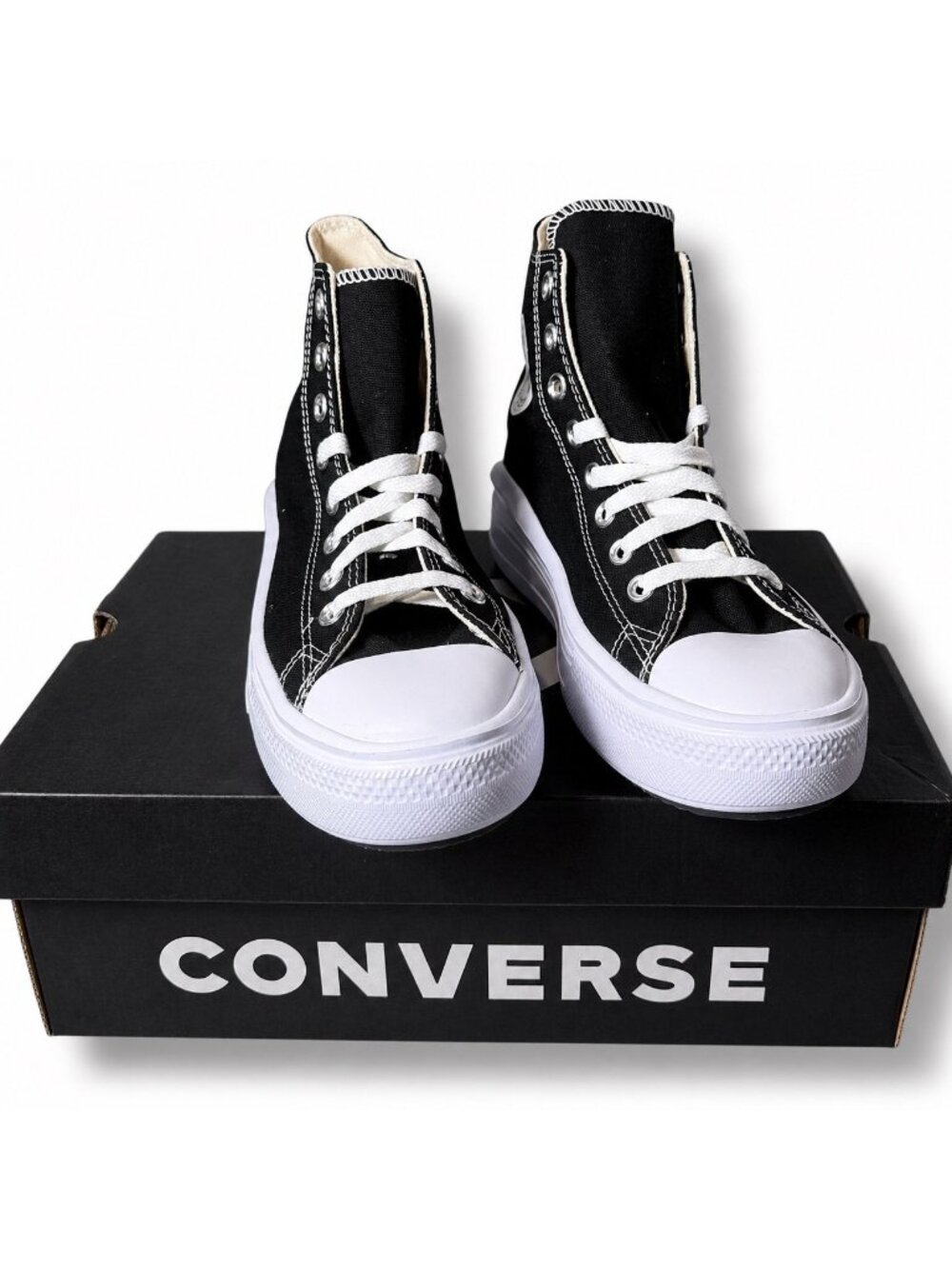 Converse Chuck Taylor CTAS Move Hi Platform 568497C Black/White Women’s 8 EU39 - Picture 8 of 11